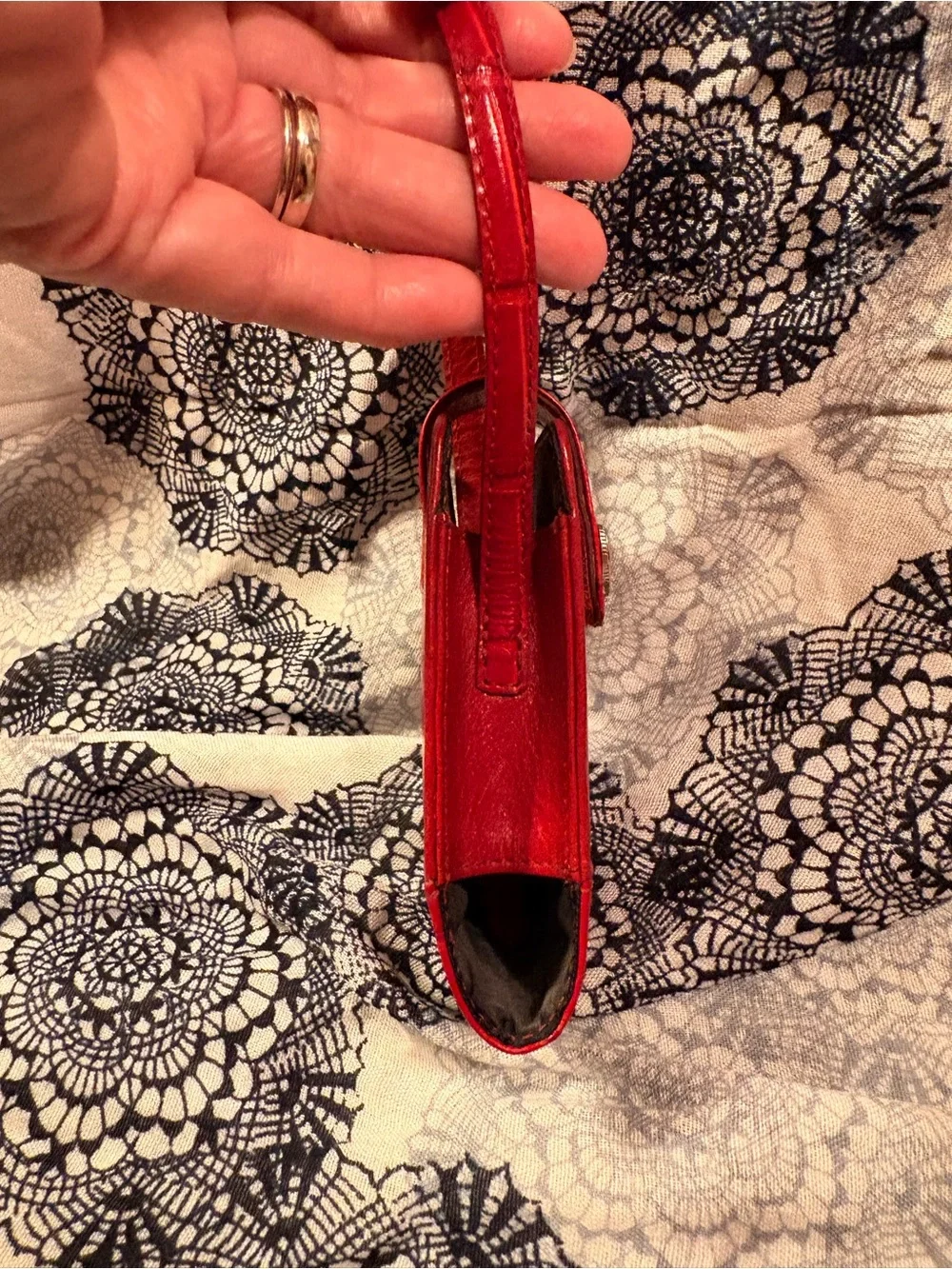 Brighton Red Leather Vintage Phone Case